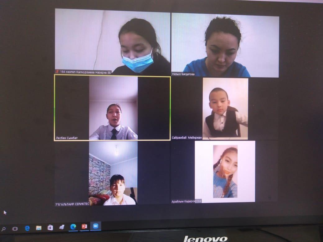 Жамбыл Жабаевтың 175 жыл толуына орай «Жыр алыбы-Жамбыл» атты байқау ұйымдастырылды. Байқауға қатысқан оқушыларымызды мектепішілік мақтау қағазымен марапаттадық.