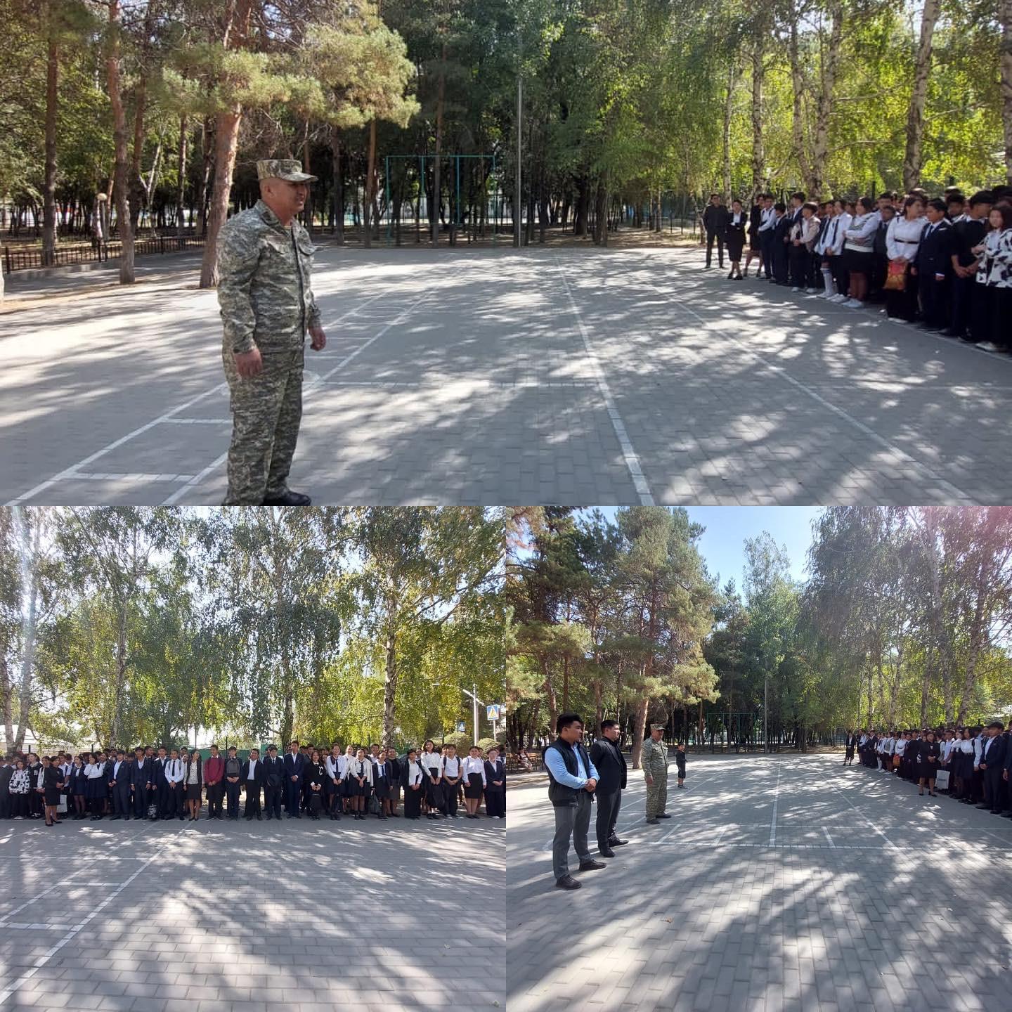 20.09.2022ж.  Сағат  11:40 та төтенше жағдайлардың алдын алу бойынша сесмикалық жаттығу және өрт қауіпсіздігі өткізілді. Жаттығуға 304 оқушы және 30 мұғалім , 10 кіші тех персанал қатысты.