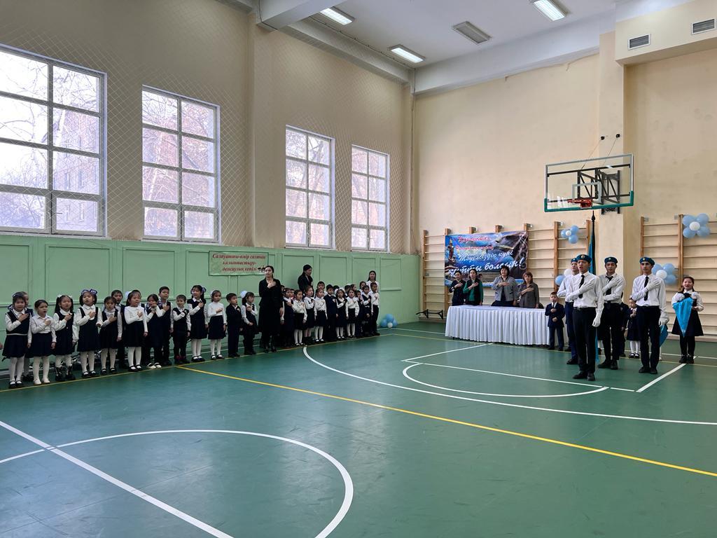 №164 ЖББМ, Қазақстан Республикасы Тәуелсіздігінің 31 жылдығы қарсаңында,  1-5 сынып оқушыларын Қазақстан Республикалық Бірыңғай  «Жас Ұлан» және «Жас Қыран» балалар мен жасөспірімдер ұйымы қатарына қабылдау рәсіміне арналған салтанатты жиын өткізілді